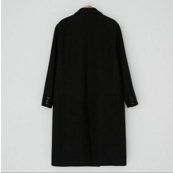 Real Overfit Wool Double Coat (Black) - Picture 2 of 2